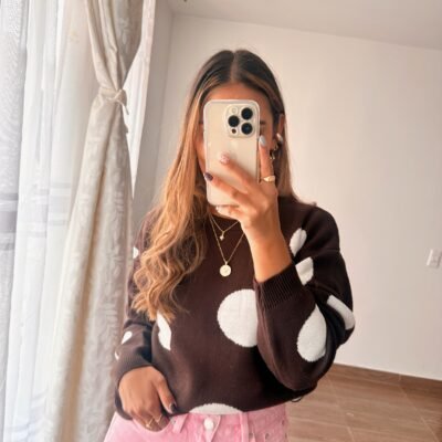 Sweater Polka Brown