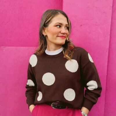 Sweater Polka Brown
