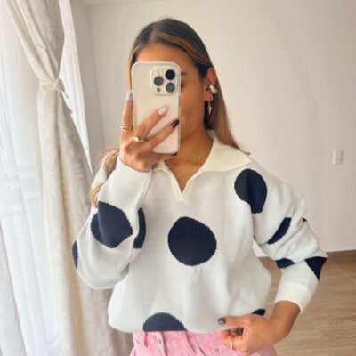 Sweater Polka White