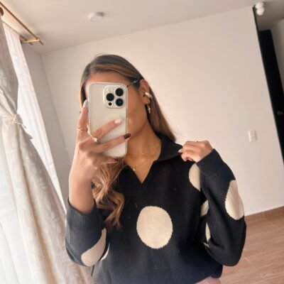 Sweater Polka Black