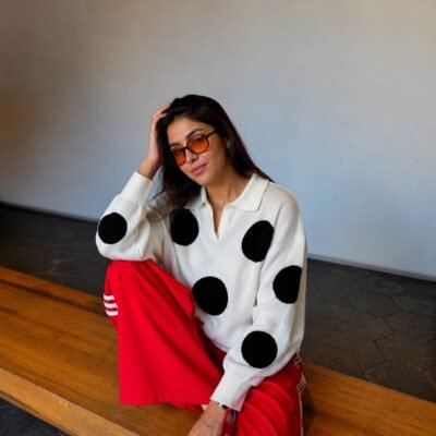 Sweater Polka White