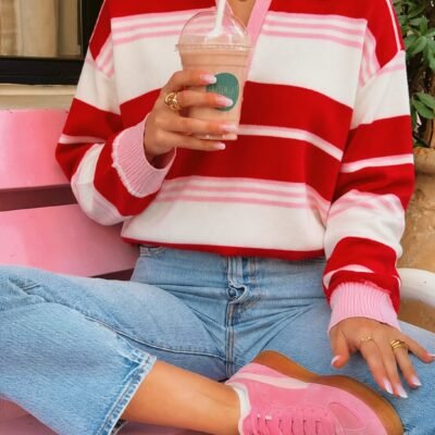 Sweater Rugby Cherry