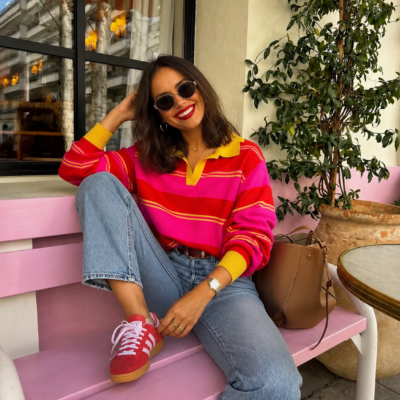 Sweater Rugby Fucsia