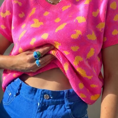 T-shirt Rosé Print