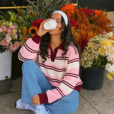 Sweater Rugby Rosé