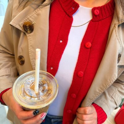 Cardigan Autumn Red